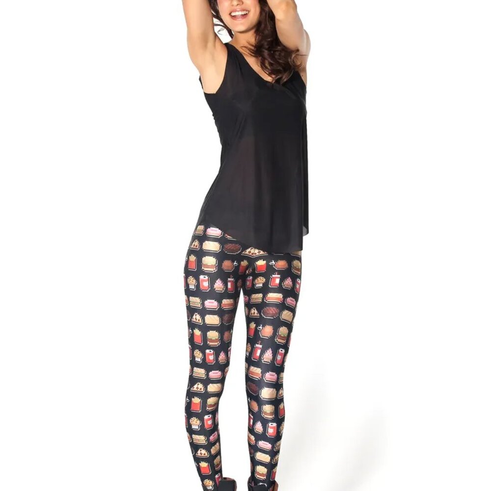 Blackmilk pixel junkfood leggings